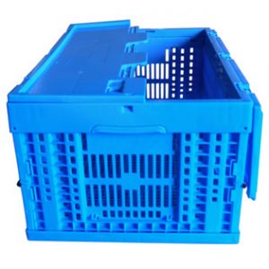 collapsible storage box with lid